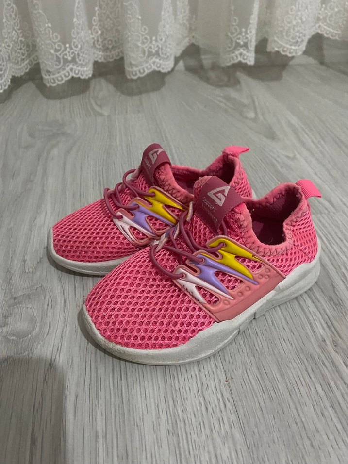 Kız Çocuk Pembe Renkli Bağcıksız Spor Ayakkabı - Görsel 2