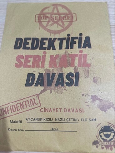 Dedektif Oyunu (Katili Bul)