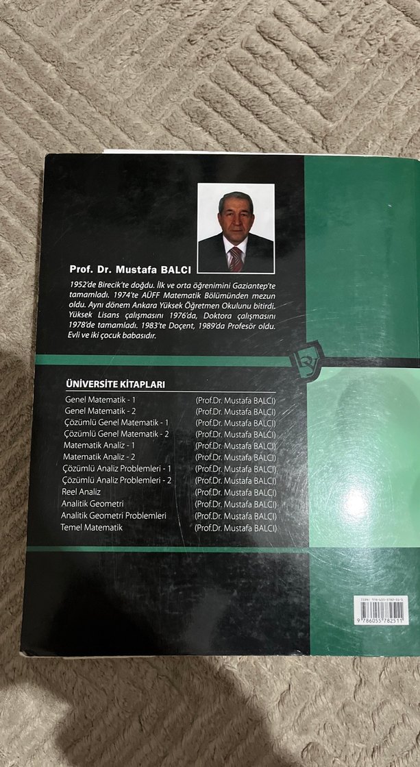 Matematik Analiz Problemleri 2 - Prof. Dr. Mustafa Balcı - Görsel 4
