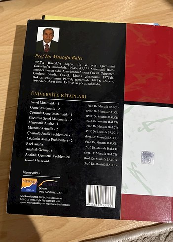 Matematik Analiz Kitabı - Prof.Dr.Mustafa Balcı - Görsel 4