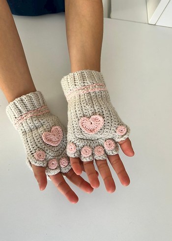 Örgü Çocuk Eldiveni - Görsel 2