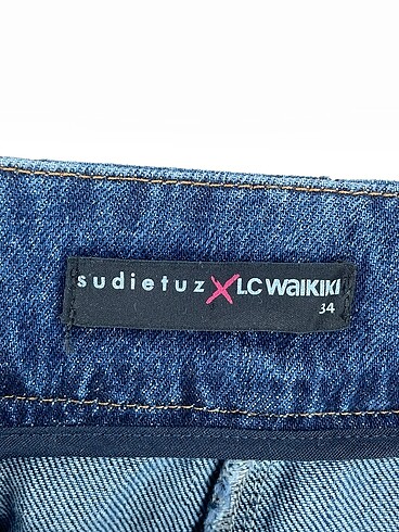 34 Beden lacivert Renk LC Waikiki Mini Etek %70 İndirimli.