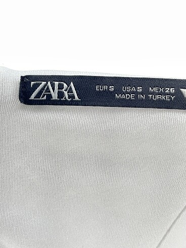 s Beden beyaz Renk Zara Kısa Elbise %70 İndirimli.