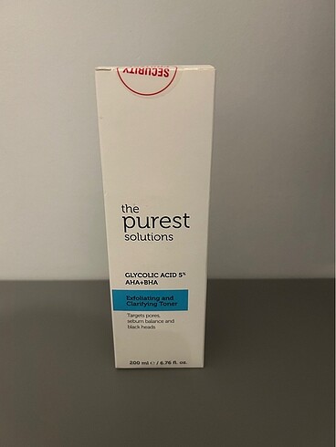 The Purest Solutions / Exfoliating and Clarifying Toner