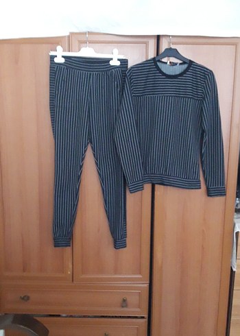 bayan Gri Uzun Kollu ikili  Takım. - Görsel 3