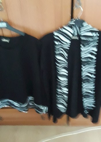 Zebra Desenli  bayan ikili takım - Görsel 4