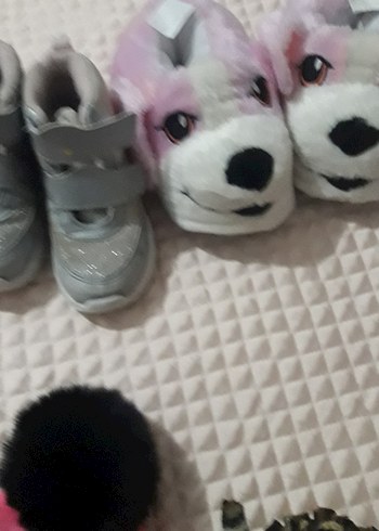 Kızlar için Leopar Desenli Peluş Terlik hepsi - Görsel 4