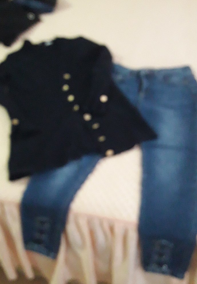 Düğmeli Siyah Kadın Midi Hırka - Görsel 4