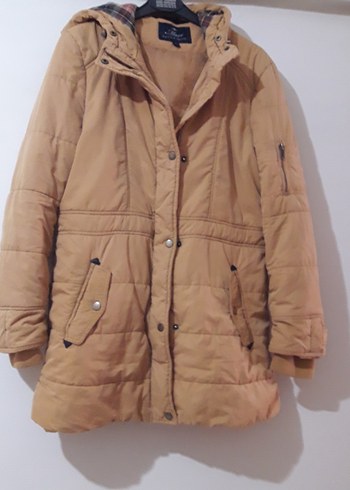 Kadın Kışlık Düğmeli Mont 40  beden temiz ürün. - Görsel 2