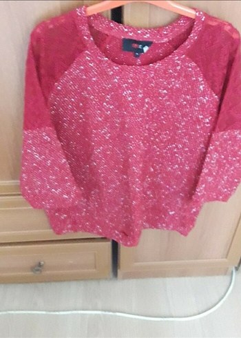 Kırmızı Triko Kadın Kazaklar - Görsel 4