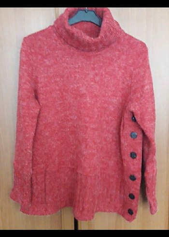 Kırmızı Triko Kadın Kazaklar - Görsel 6