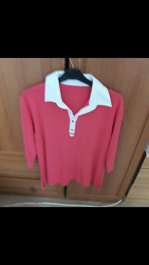 Kırmızı Triko Kadın Kazaklar - Görsel 2