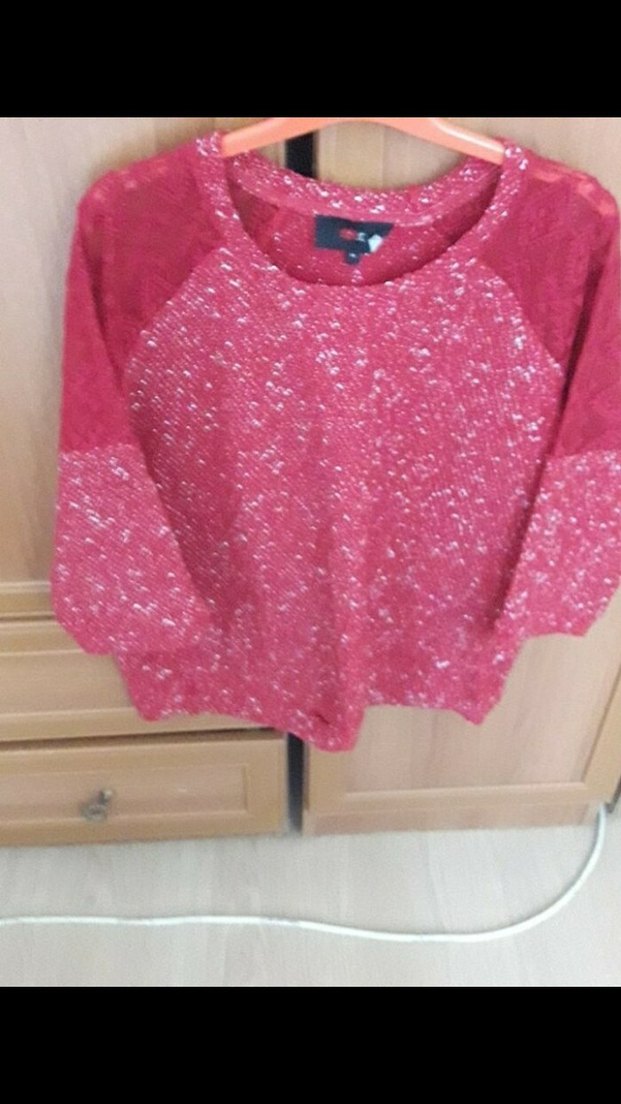 Kırmızı Triko Kadın Kazaklar - Görsel 4