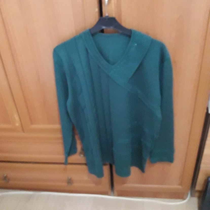 Drapeli V Yakalı Kadın Bluz - Görsel 4