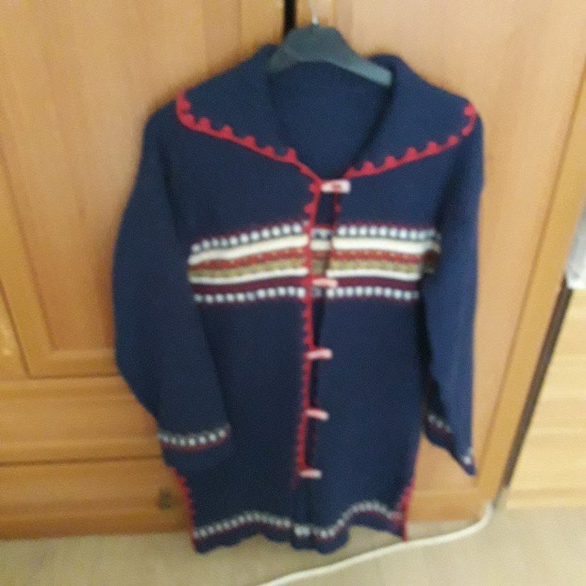 Bohem Tarz Mavi Triko Hırka - Görsel 3