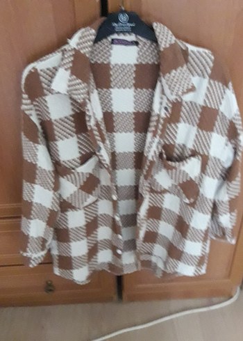 Düğmeli Kahverengi Kareli erkek Gömlek - Görsel 4