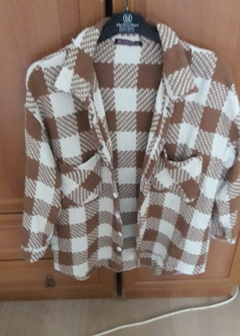 Düğmeli Kahverengi Kareli erkek Gömlek - Görsel 3