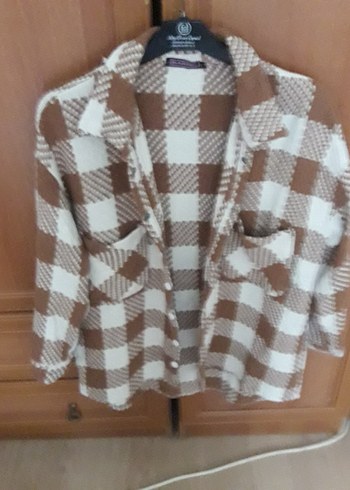 Düğmeli Kahverengi Kareli erkek Gömlek - Görsel 2