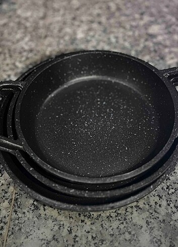 3lu granit tava set