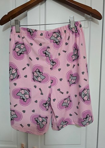 Diğer Penye Şort - Pembe