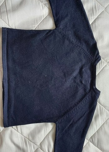 Düğmeli Lacivert Erkek/Kız Çocuk Sweatshirt