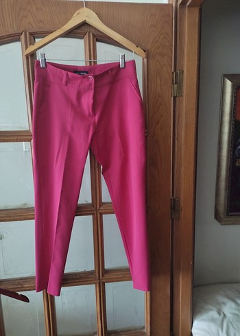 fuşya pembe Kumaş Kadın Pantolon