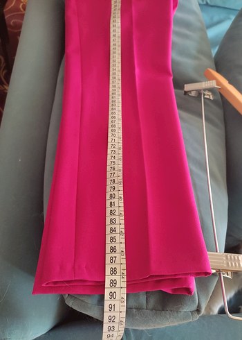 38 Beden fuşya pembe Kumaş Kadın Pantolon