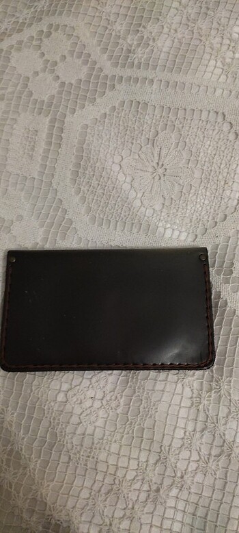 Deri peac sembollu cüzdan. Üç gozlu - Görsel 4