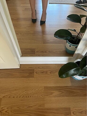 Bambi Süet yeşil stiletto