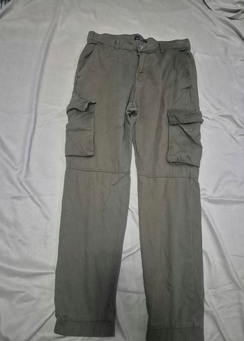 Bershka Haki Yesil Kargo Jogger Pantolon
