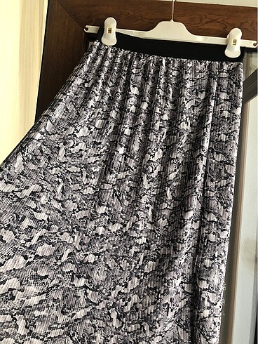 Topshop Desenli midi etek