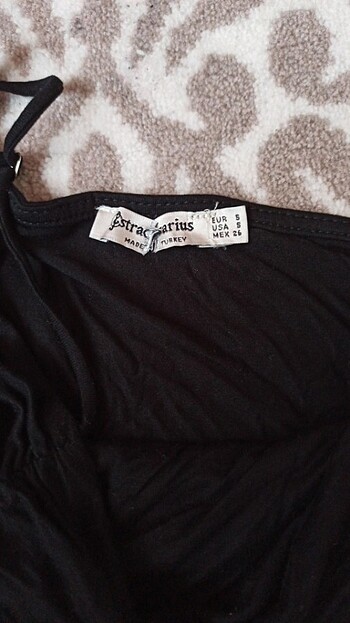 s Beden Siyah Stradivarius askılı Crop