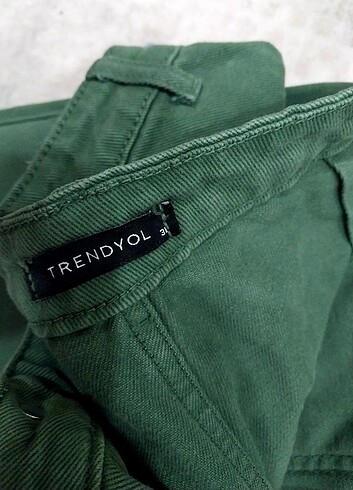 m Beden Trendyolmilla wide leg yeşil pantolon