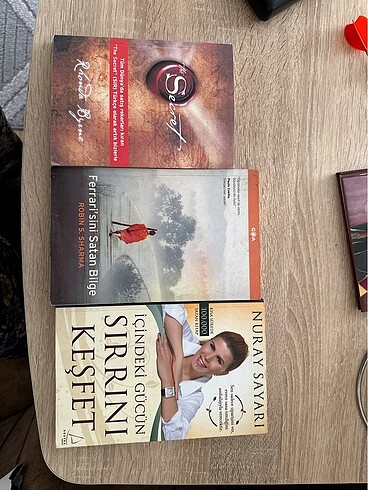3 adet kişisel gelişim kitabı