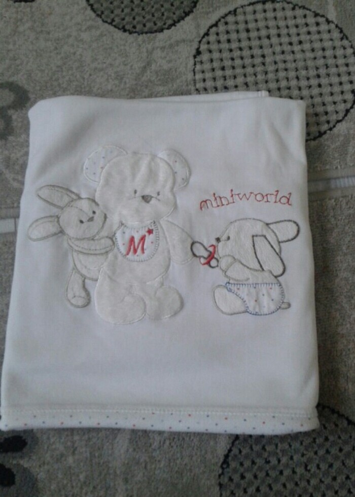 Penye bebek battaniyesi yeni durumda ihtiyac fazlasi - Görsel 3