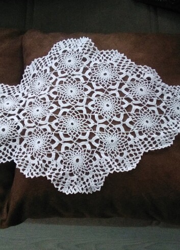 İhtiyaçtan satılık tepsi yada sehpa için örtü el emeği - Görsel 5