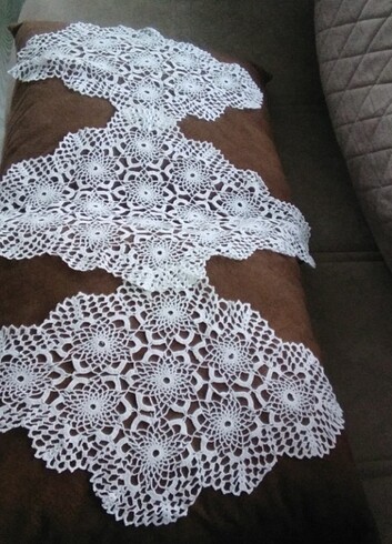 İhtiyaçtan satılık tepsi yada sehpa için örtü el emeği - Görsel 6