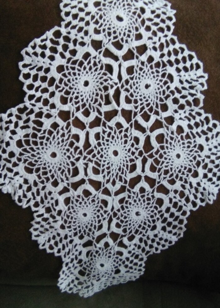 İhtiyaçtan satılık tepsi yada sehpa için örtü el emeği  - Görsel 3