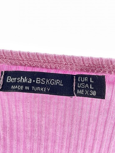 l Beden pembe Renk Bershka Mini Üst %70 İndirimli.