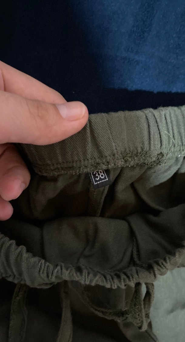 Bol Kesim Kemerli Keten Hamile Şortu - Görsel 3