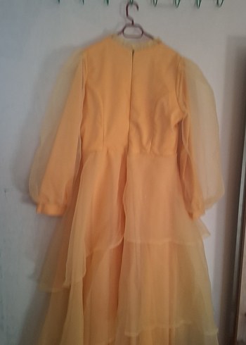 Bej Drapeli Uzun Bohem Elbise - Görsel 6