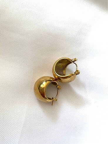 Beden Çelik gold top küpe