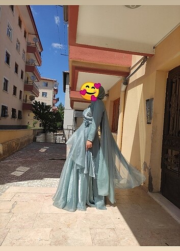 Söz nişan elbisesi su yeşili