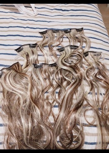 Bej Gri Dalgalı Elastik Saç Aksesuarı - Görsel 5