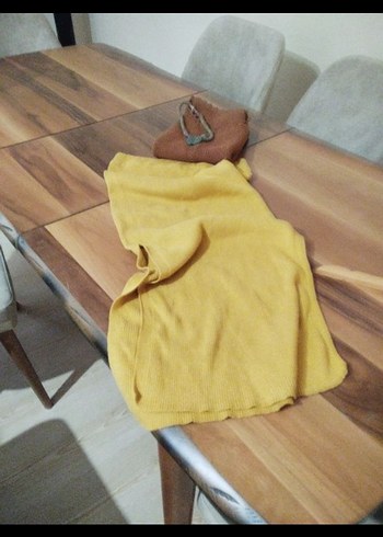 Sarı Renkli Kalem etek - Görsel 3