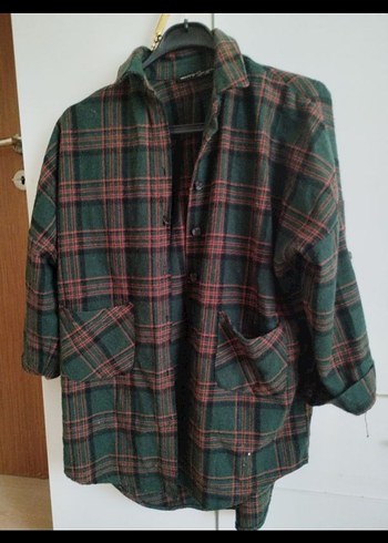 Düğmeli Uzun Kollu Mini Kadın Gömlek - Görsel 2