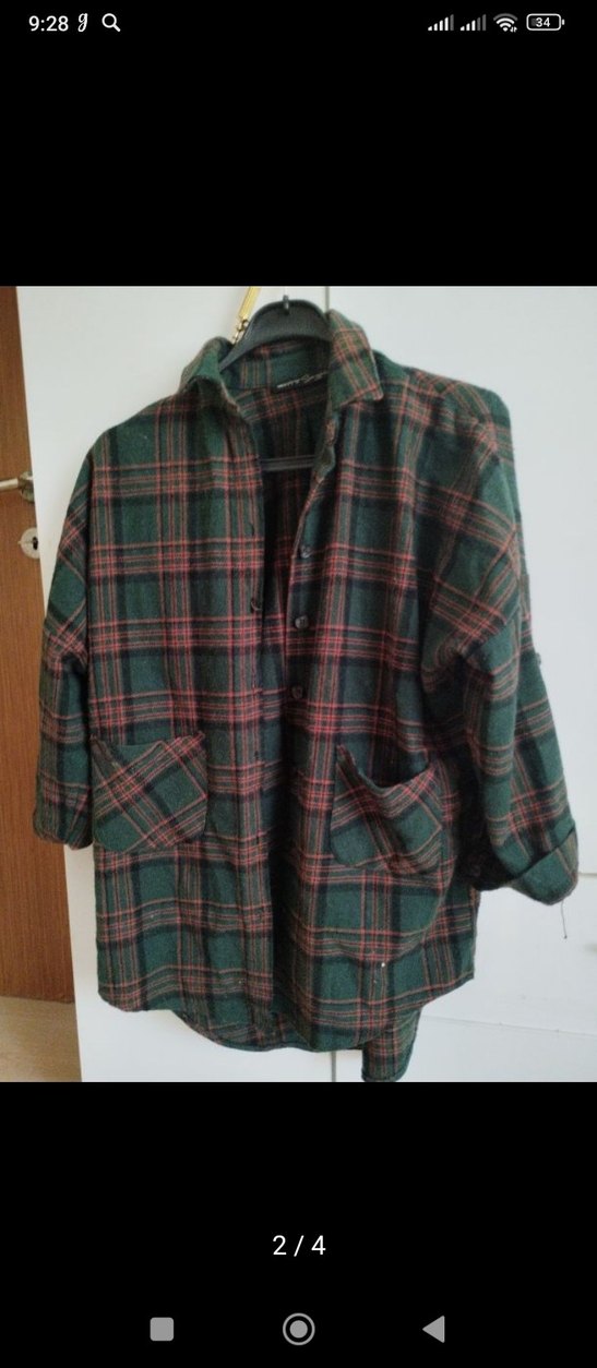 Düğmeli Uzun Kollu Mini Kadın Gömlek - Görsel 2