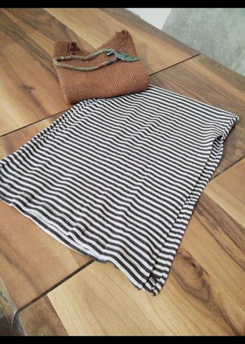 Bohem Gri Zebra Desenli Uzun kalem etek - Görsel 3