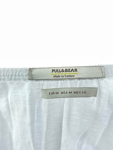 m Beden beyaz Renk Pull and Bear Bluz %70 İndirimli.