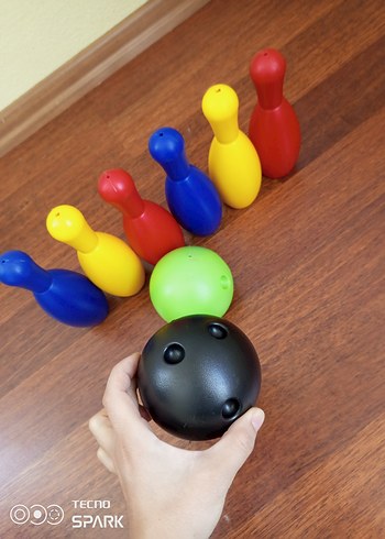 Renkli Plastik Bowling Seti - Görsel 3